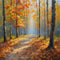 Kate Automne Beaux-Arts Peint Forêt Toile de fond pour la photographie - Kate Backdrop FR