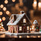 Kate Bokeh Noël Maison de pain d'épice Toile de fond pour la photographie - Kate Backdrop FR