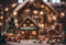 Kate Bokeh Biscuits Noël Maison de pain d'épice Toile de fond pour la photographie - Kate Backdrop FR