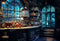 Kate Médiéval Laboratoire Magique Bleu Toile de fond conçu par Emetselch - Kate Backdrop FR