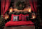 Kate Tête de lit Noël Rouge Arbres Toile de fond pour la photographie - Kate Backdrop FR