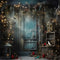 Kate Oiseau Noël Vieux mur Toile de fond Conçu par Happy Squirrel Design - Kate Backdrop FR