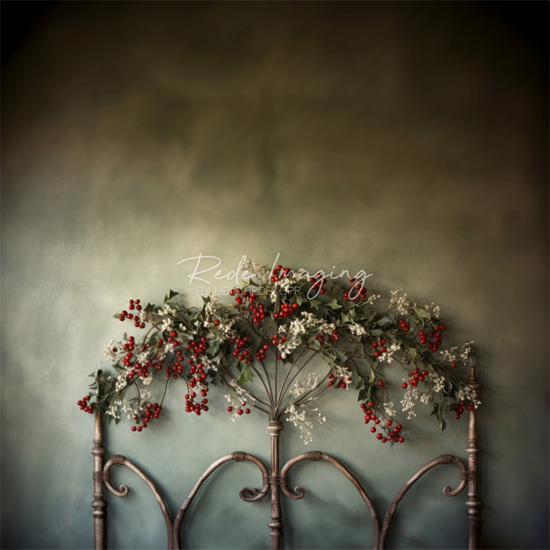 Kate Houx & Fleurs Noël Tête de lit Toile de fond conçue par Lidia Redekopp