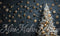 Kate Noël Mur Marine Ornements dorés Toile de fond conçue par Mini MakeBelieve - Kate Backdrop FR