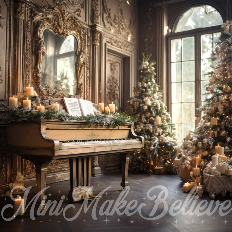 Kate Noël Piano Chambre de musique Toile de fond conçue par Mini MakeBelieve - Kate Backdrop FR