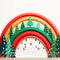 Kate Arc-en-ciel Arbres de Noël Hiver Toile de fond conçue par Mini MakeBelieve - Kate Backdrop FR