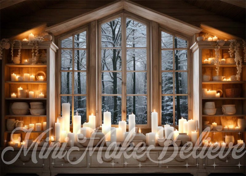 Kate Hiver Noël Chambre confortable Poterie Toile de fond conçue par Mini MakeBelieve