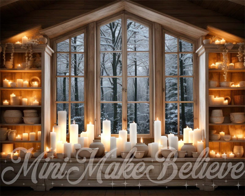 Kate Hiver Noël Chambre confortable Poterie Toile de fond conçue par Mini MakeBelieve