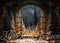 Kate Hiver Noël Arbres Fenêtre Neige Nuit Toile de fond conçue par Mini MakeBelieve - Kate Backdrop FR
