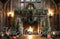 Kate Hiver Noël Cabane Rustique Cheminée Toile de fond conçue par Mini MakeBelieve - Kate Backdrop FR