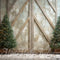 Kate Hiver Sapins de Noel Mur de Marbre Toile de fond conçue par Mini MakeBelieve - Kate Backdrop FR