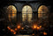 Kate Halloween Fenêtre Nuit Bougie Toile de fond pour la photographie - Kate Backdrop FR
