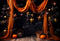 Kate Étoiles Cake smash Rideau orange Scène Toile de fond pour la photographie - Kate Backdrop FR