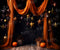 Kate Étoiles Cake smash Rideau orange Scène Toile de fond pour la photographie - Kate Backdrop FR