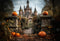 Kate Automne Château Citrouilles Toile de fond pour la photographie - Kate Backdrop FR