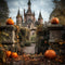 Kate Automne Château Citrouilles Toile de fond pour la photographie - Kate Backdrop FR
