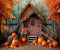 Kate Automne Maison Feuille d'érable Toile de fond pour la photographie - Kate Backdrop FR