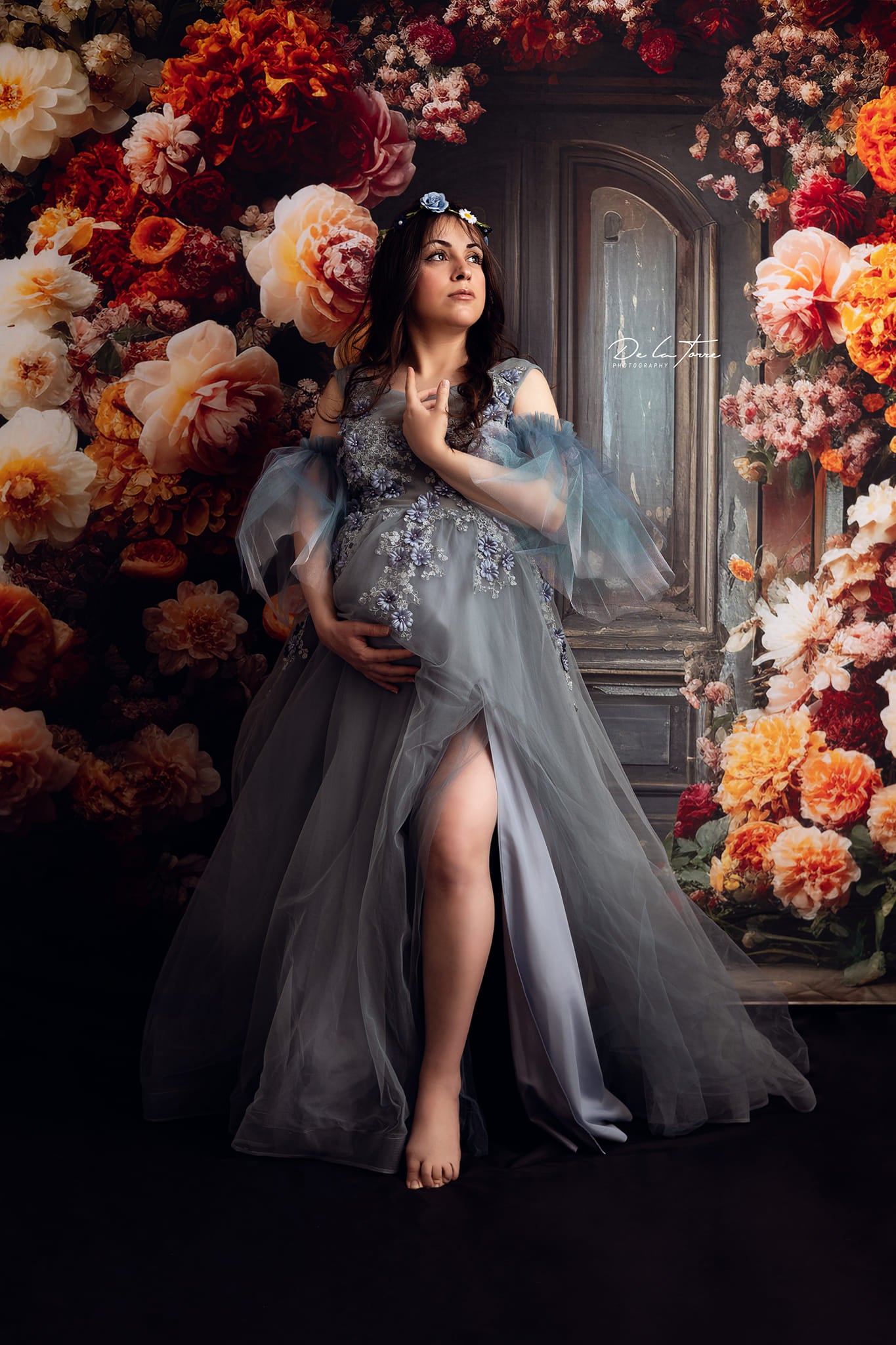 Kate Printemps Beaux-Arts Chaud Arche Florale Toile de fond conçue par Chain Photographie - Kate Backdrop FR
