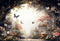 Kate Printemps Papillon Fleur Jardin Toile de fond conçue par Chain Photographie - Kate Backdrop FR