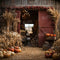 Kate Automne Grange Foins Citrouille Toile de fond pour la photographie - Kate Backdrop FR