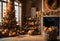 Kate Automne Chambre Arbre Citrouille Toile de fond pour la photographie - Kate Backdrop FR