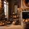 Kate Automne Chambre Arbre Citrouille Toile de fond pour la photographie - Kate Backdrop FR