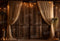 Kate Rétro Rideau beige Bois marron Mariage Toile de fond pour la photographie - Kate Backdrop FR