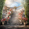 Kate Printemps Floral Escalier Vintage Toile de fond conçue par Chain Photographie - Kate Backdrop FR