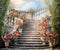 Kate Printemps Floral Escalier Vintage Toile de fond conçue par Chain Photographie - Kate Backdrop FR