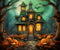 Kate Halloween Effroyable Citrouille Château Toile de fond conçue par Emetselch - Kate Backdrop FR