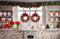 Kate Cuisine Couronne double Roses Noël Toile de fond conçue par Mini MakeBelieve - Kate Backdrop FR