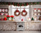 Kate Cuisine Couronne double Roses Noël Toile de fond conçue par Mini MakeBelieve - Kate Backdrop FR