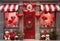 Kate Saint Valentin Rouge Magasin Toile de fond conçue par Chain Photographie - Kate Backdrop FR