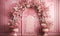 Kate Arc Floral Rose Mariage Toile de fond conçue par Abbas Studio - Kate Backdrop FR