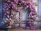 Kate Beau Fantastique Mur Fleurs violettes Toile de fond conçue par Rose Abbas - Kate Backdrop FR