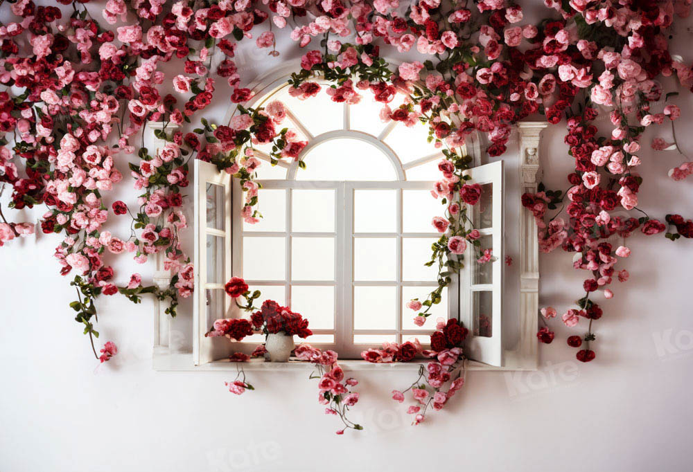 Kate Saint Valentin Printemps Mur Floral Toile de fond conçue par Emetselch