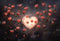 Kate Saint Valentin Roses Lune en forme de cœur Toile de fond conçue par GQ - Kate Backdrop FR