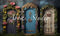 Kate Trois Portes Féeriques Enfant Toile de fond conçue par Abbas Studio - Kate Backdrop FR