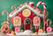 Kate Maison de Bonbons Coloré Enfant Noël Toile de fond pour la photographie - Kate Backdrop FR