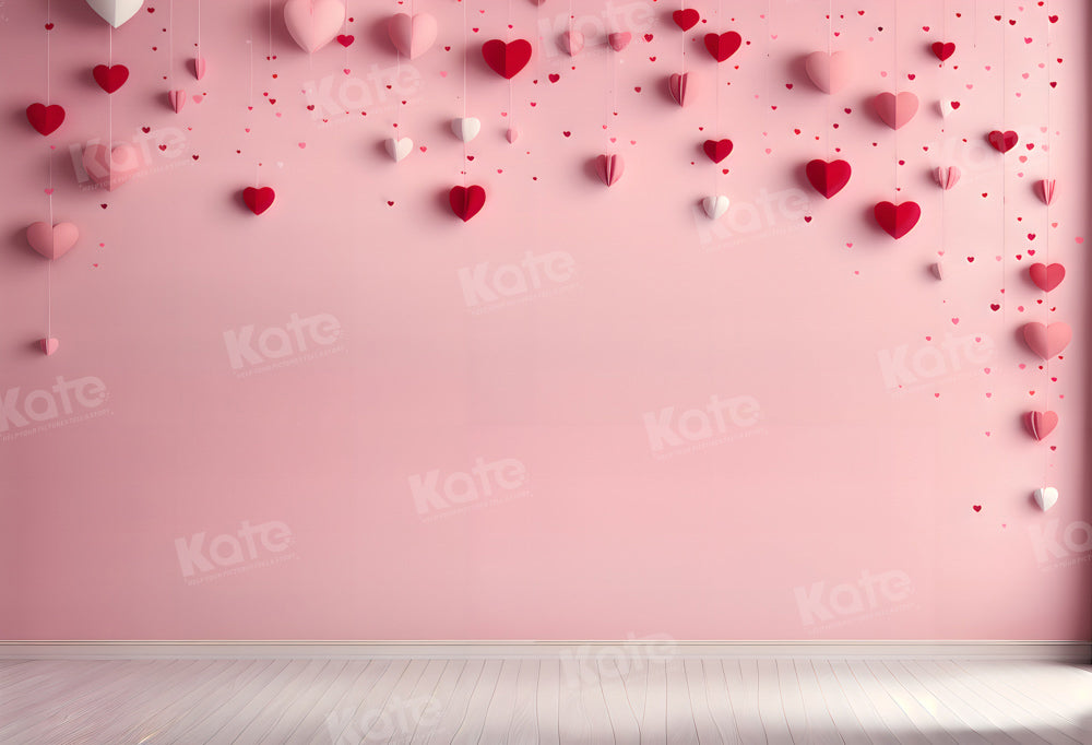 Kate Saint Valentin Mur Rose Amour Toile de fond pour la photographie