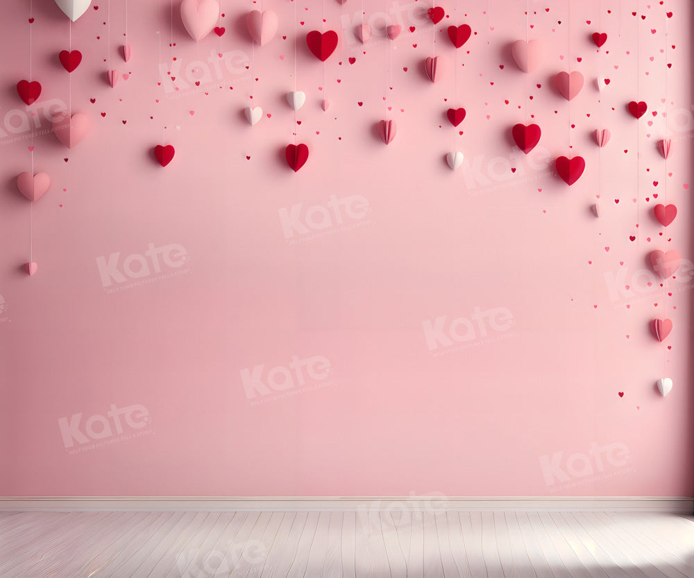 Kate Saint Valentin Mur Rose Amour Toile de fond pour la photographie