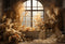 Kate Automne Bohème Chambre Fenêtre Toile de fond pour la photographie - Kate Backdrop FR