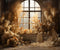 Kate Automne Bohème Chambre Fenêtre Toile de fond pour la photographie - Kate Backdrop FR