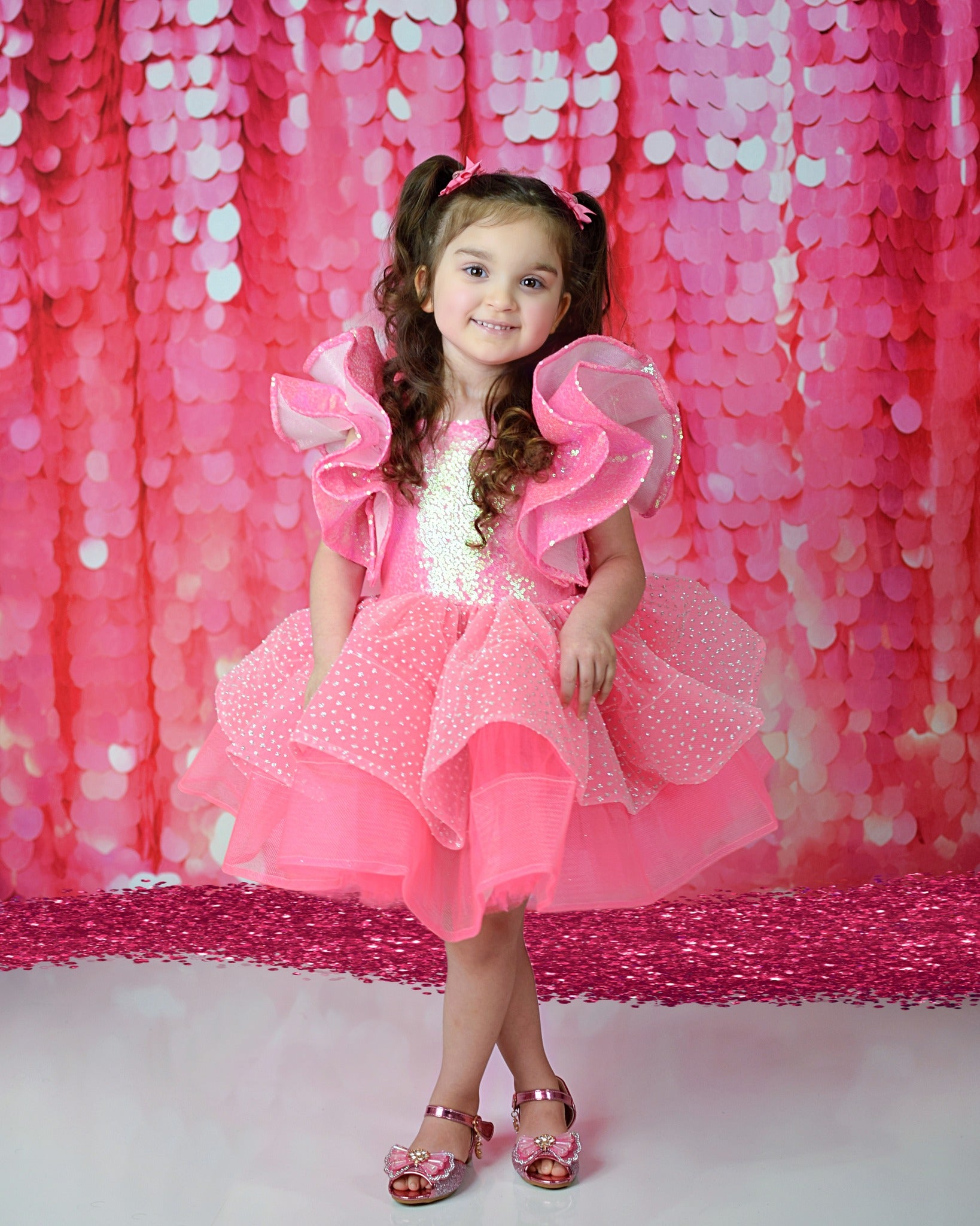 Kate Saint Valentin Paillette rose Mur Toile de fond pour la photographie - Kate Backdrop FR