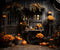 Kate Automne Citrouille Chambre noire Toile de fond pour la photographie - Kate Backdrop FR