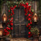 Kate Saint Valentin Arche de roses Porte Toile de fond pour la photographie - Kate Backdrop FR