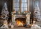 Kate Naturel Élégant Blanc Hiver Noël Cheminée Toile de fond conçue par Mini MakeBelieve - Kate Backdrop FR
