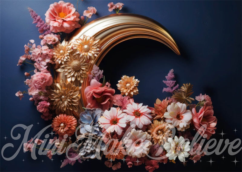 Kate Lune Fleurs Beaux-Arts Anniversaire Toile de fond conçue par Mini MakeBelieve