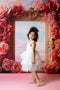 Kate Fleurs Fumée Rose Cadre doré Cake smash Toile de fond conçue par Mini MakeBelieve - Kate Backdrop FR