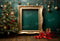 Kate Mur vert Cadre Photo Doré Toile de fond conçue par Chain Photographie - Kate Backdrop FR